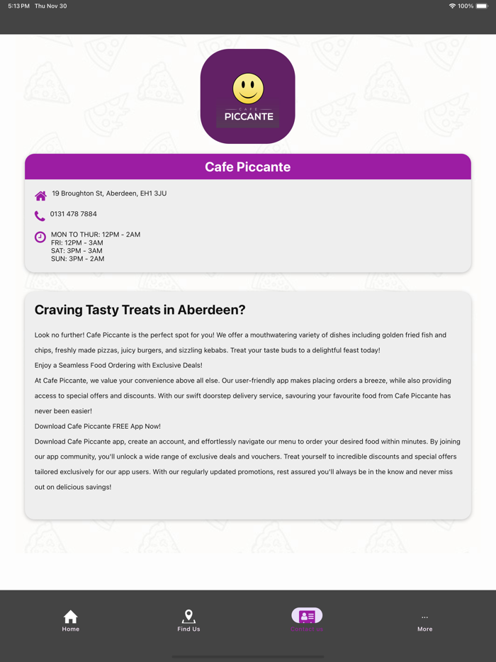 Cafe Piccante – Aberdeen