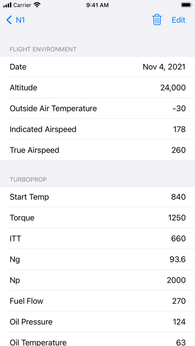 aeroLogbook Screenshot