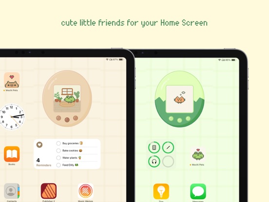 Mochi Pets - Cute Pet Widget iPad screenshot 1 - Graphics & Design app