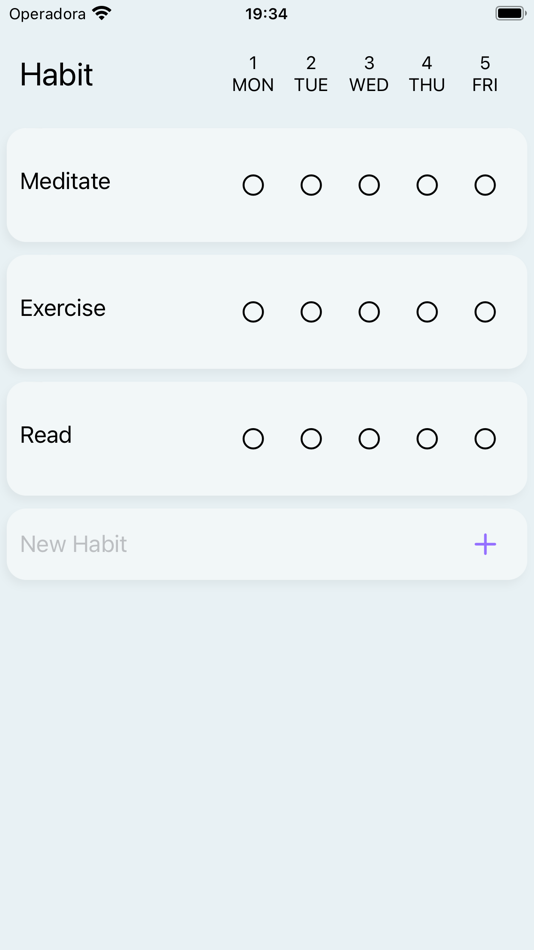 #1. Personal Habit Tracker App (iOS) 由: Cleto May