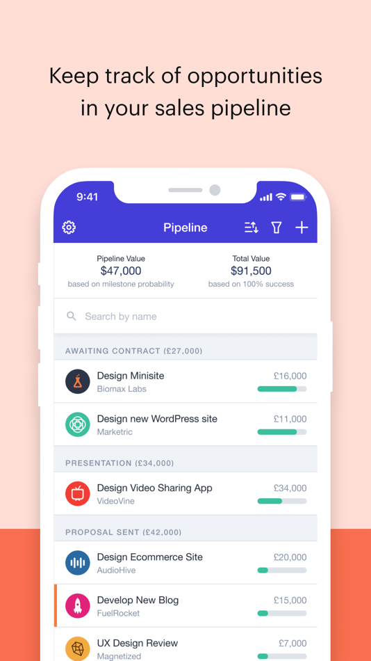 #4. Capsule CRM (iOS) By: Zestia