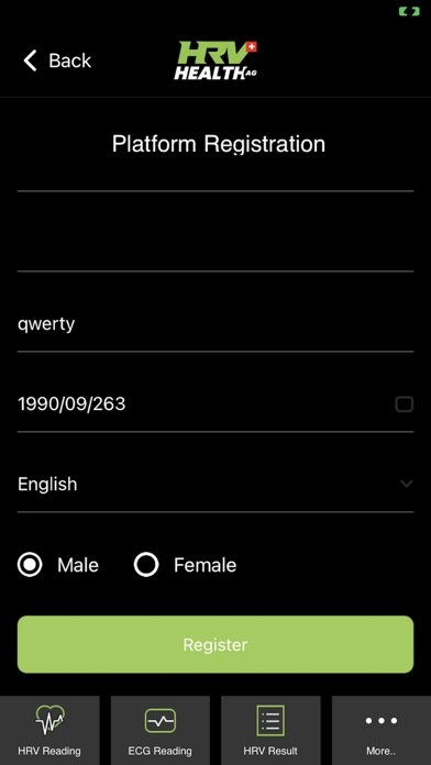 HRV Health basic Screenshot