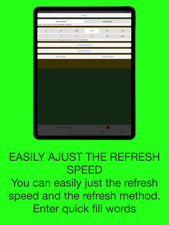 Refreshinator - Auto Refresh iPad app afbeelding 7
