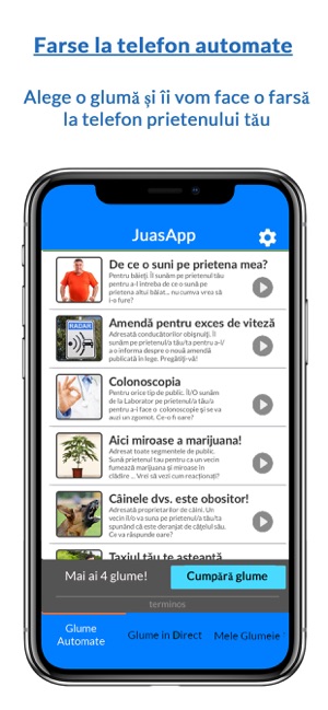JuasApp - Glume Telefonice în App Store