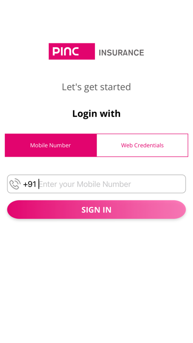 PINC Group Health Insurance Screenshot