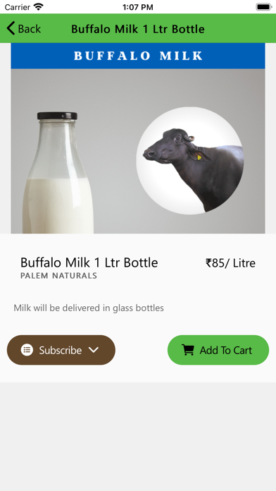 Palem Naturals- Milk & Grocery Screenshot