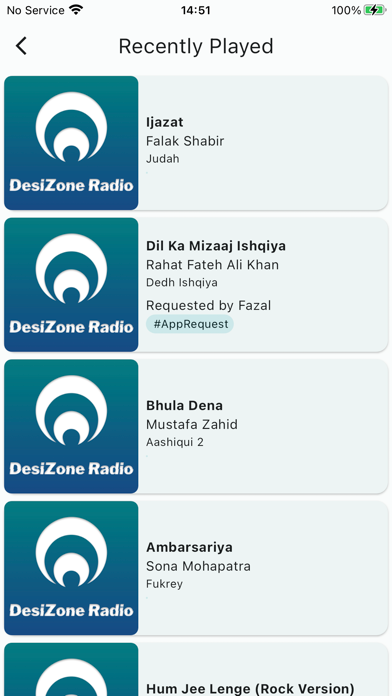 DesiZone Radio iPhone screenshot 4 - Music app