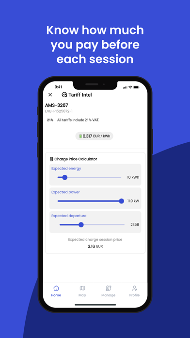Tap Electric: EV charging Screenshot