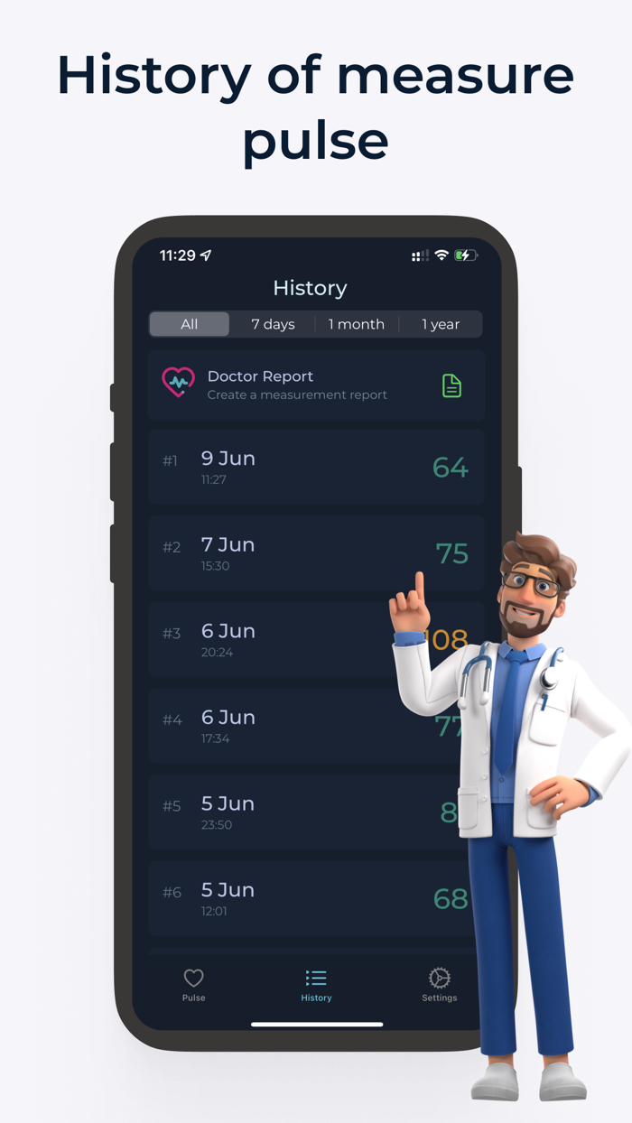 Pulse heart rate monitor