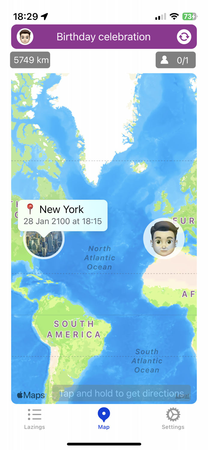 Meet people or contacts on map