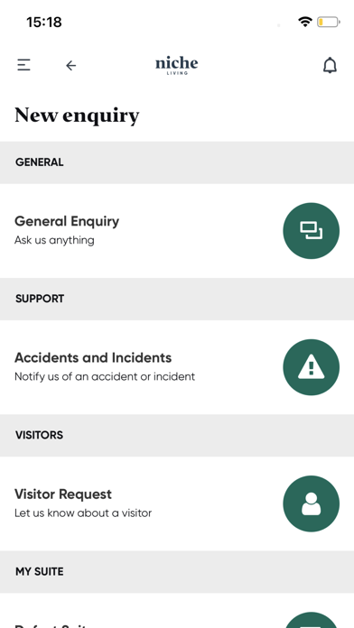 Niche Living Member's App Screenshot