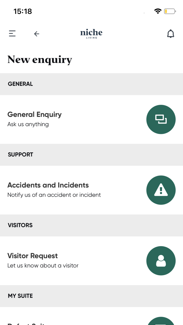 Niche Living Members App