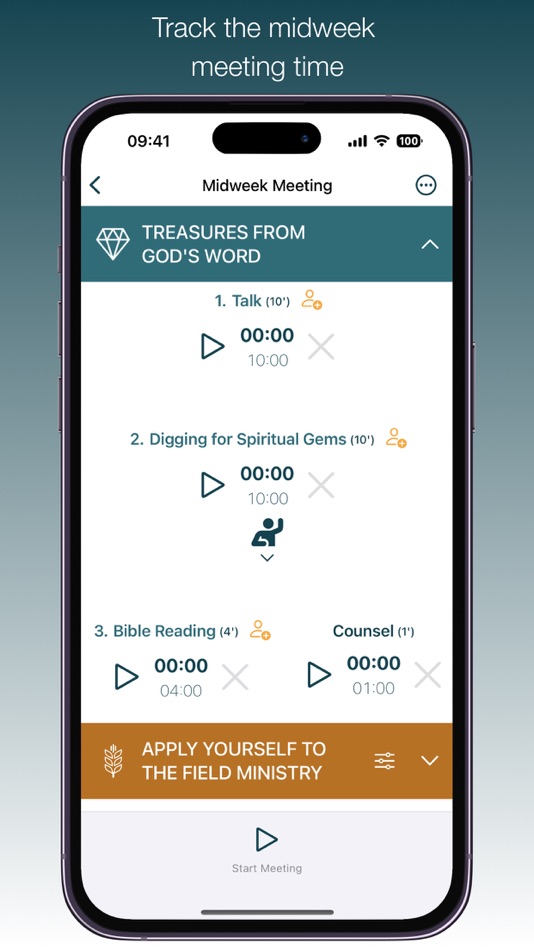 #1. Meeting Timer & Stopwatch (iOS) Podle: Alexandros Giatrakis