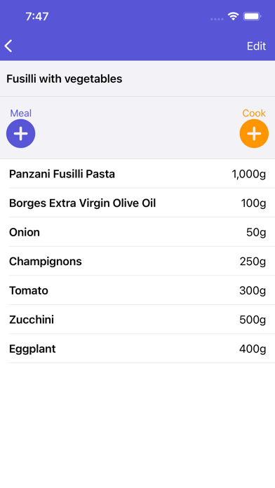 Your Daily Calories Screenshot