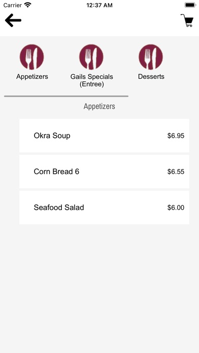 Gails Soul Food Screenshot