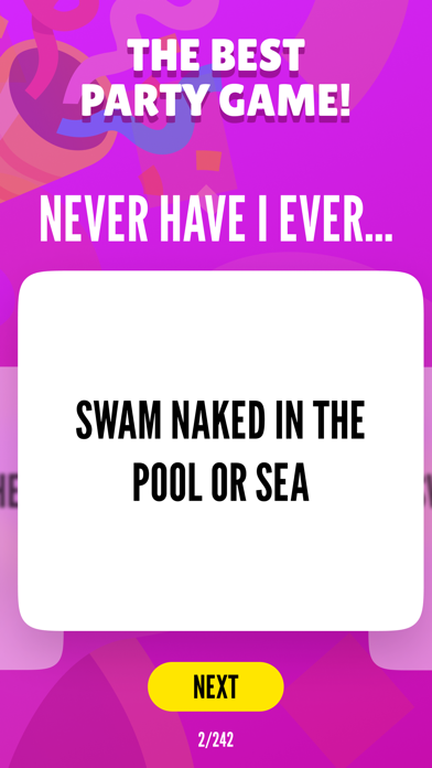 I Have Never for Adult Party Screenshot