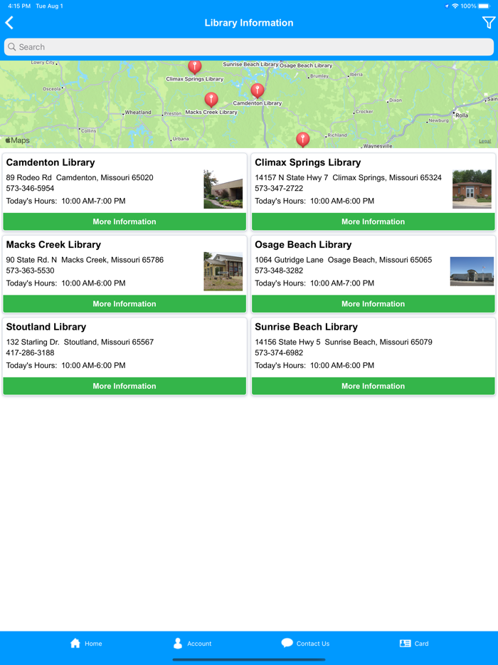 Camden County Lib Dist - MO