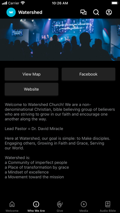 Watershed Church SA Screenshot