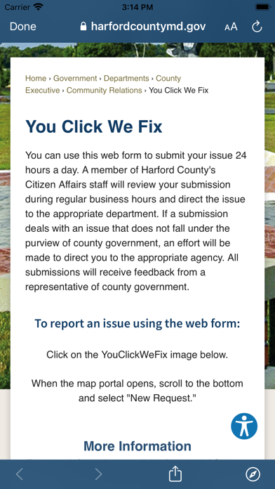 Harford County Maryland Screenshot