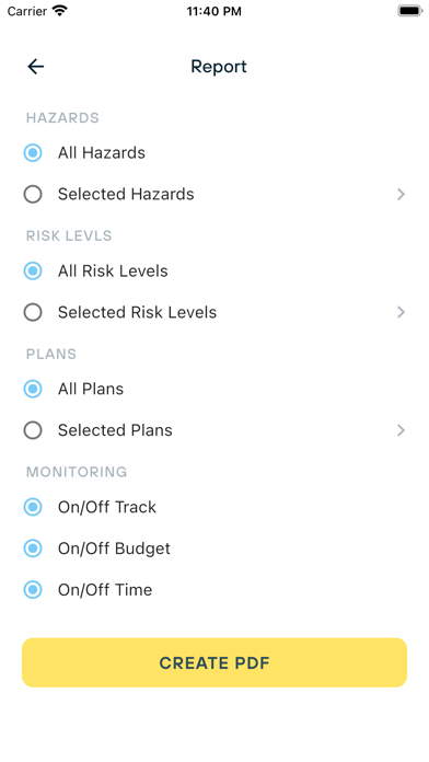 Damocles Risk Assessor Screenshot