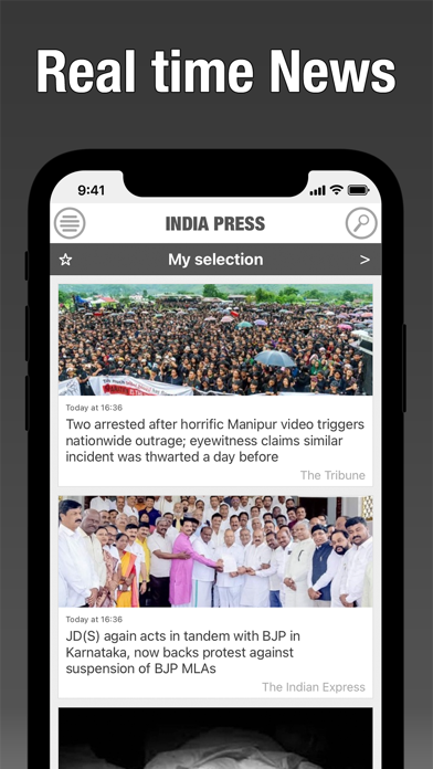 Screenshot #1 pour India Press - News & Magazines