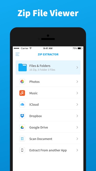 Zip Extractor . Screenshot