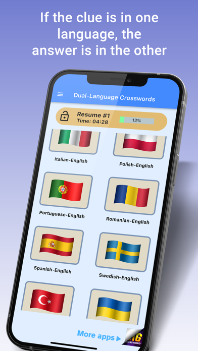 Dual-Language Crosswordsのおすすめ画像2