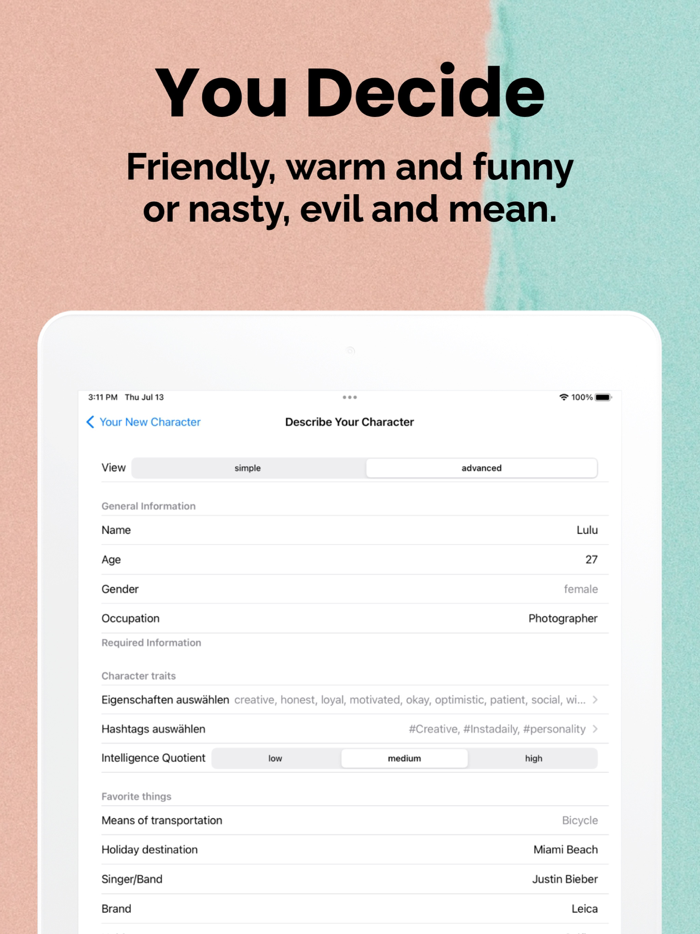 Virtual Friends - AI Creator