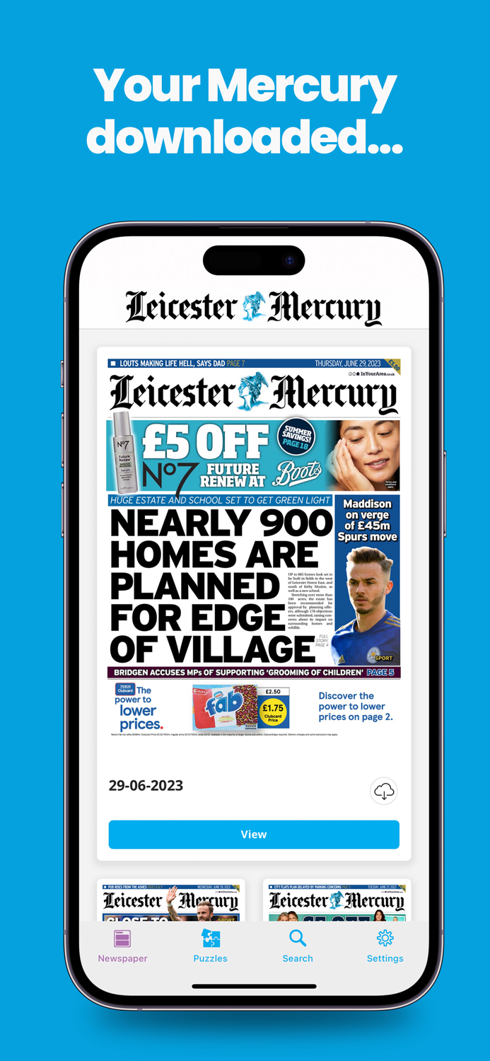 Leicester Mercury Newspaper