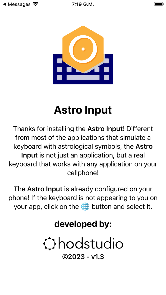 Astro Input