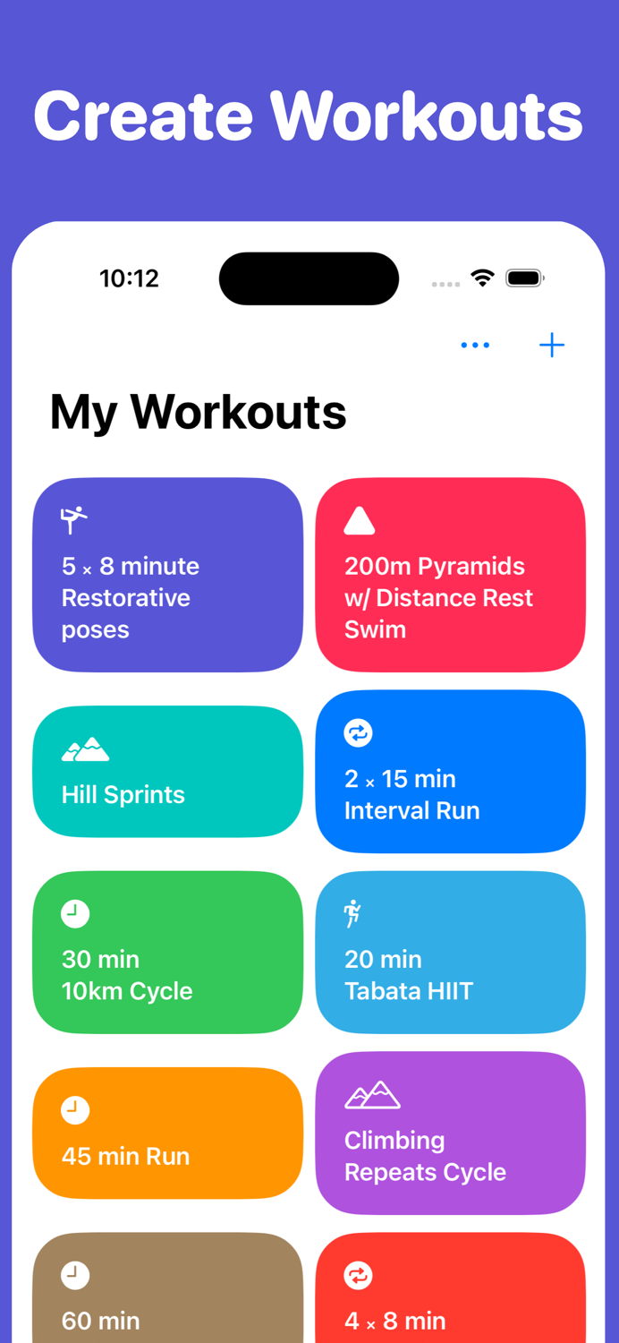 Workout Builder Send to Watch