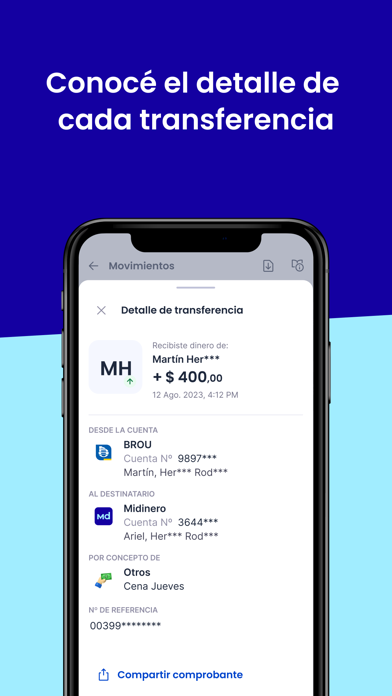 Midinero App Screenshot