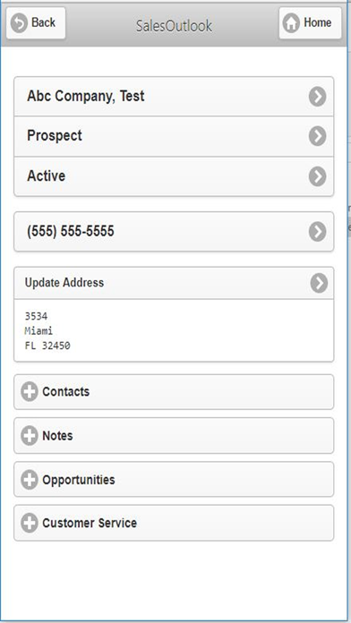SalesOutlook CRM for Office365 Screenshot