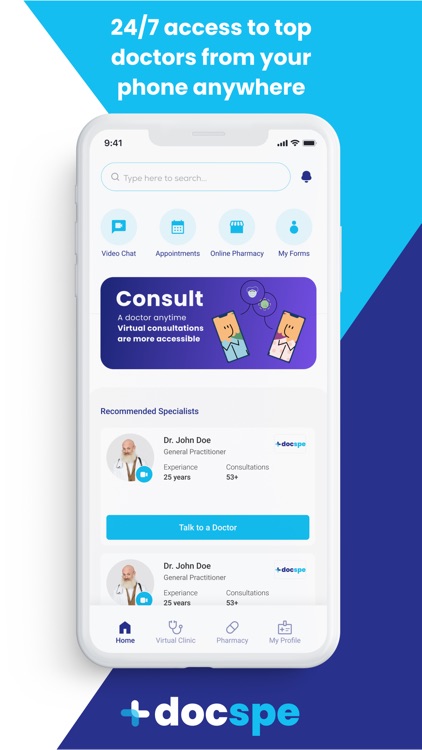 Docspe - Virtual Clinic App