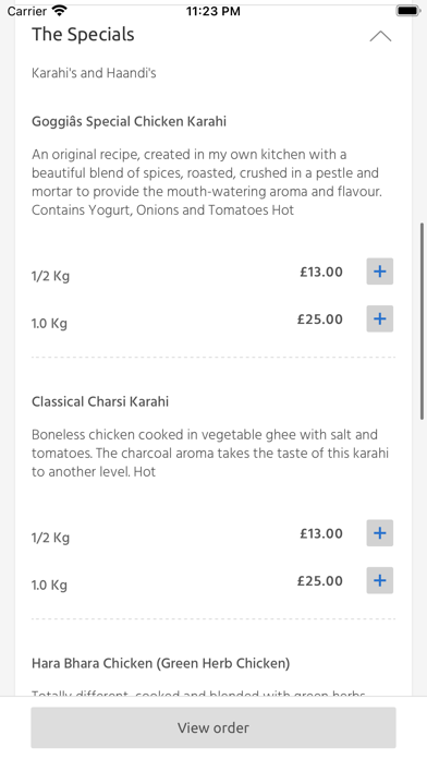 Goggi's Cuisine, Swansea Screenshot