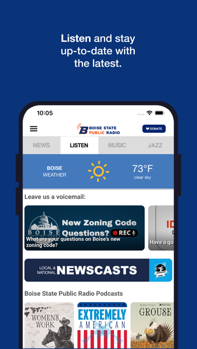 Boise State Public Radio Screenshot