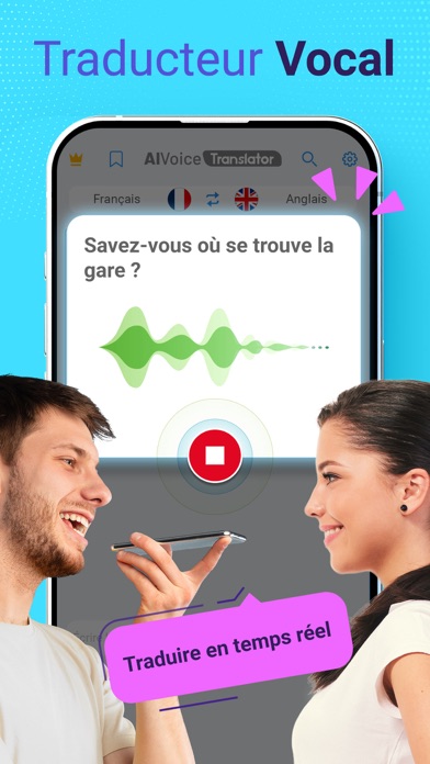 Screenshot #1 pour AI Traducteur Vocal Traduction