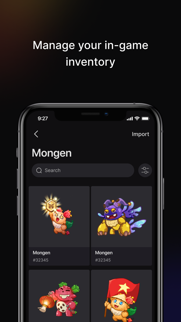 Monswallet Crypto Game Wallet