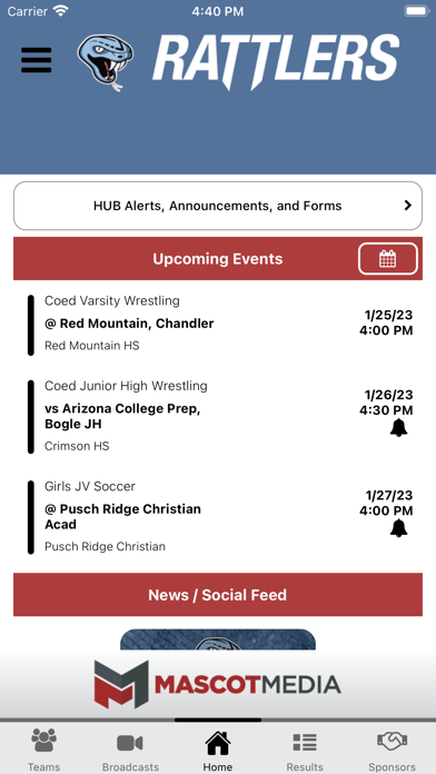 Queen Creek Athletics Screenshot