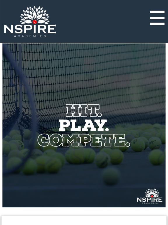 Nspire Tennis iPad screenshot 1 - Sports app