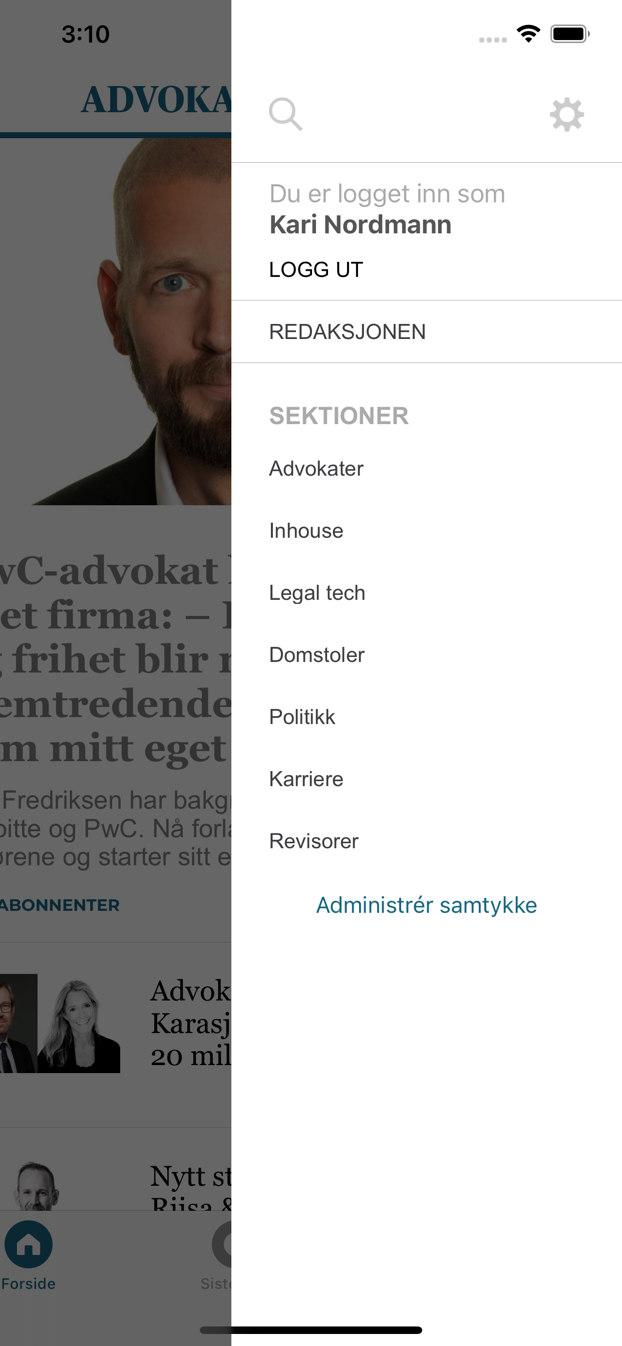 AdvokatWatch Norge screenshot 3