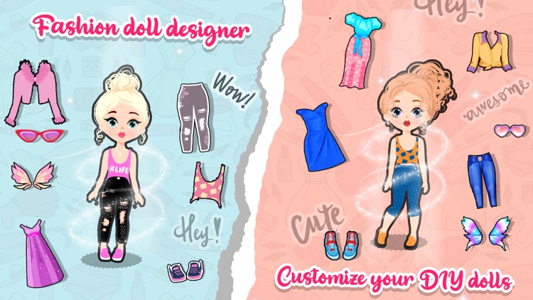 DIY Paper Doll Chibi Dress Up screenshot-3