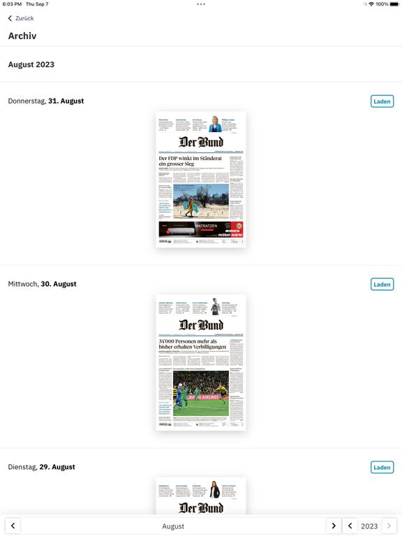 Screenshot #6 pour Der Bund E-Paper