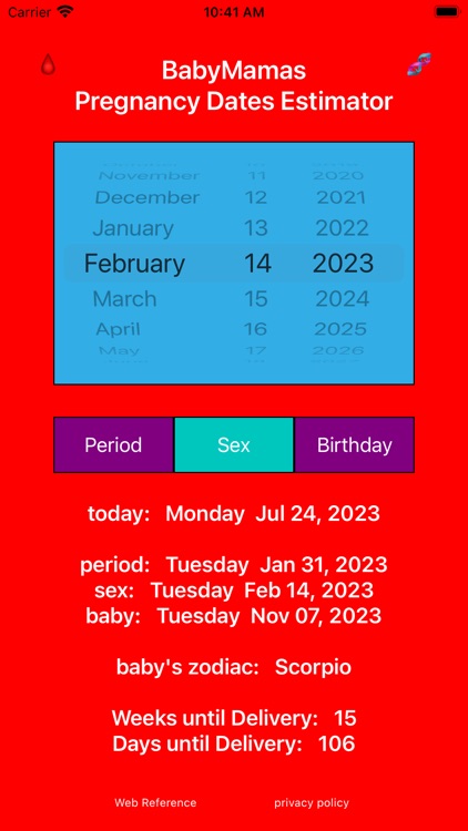 BabyMamas Pregnancy Dates