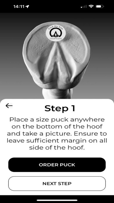 Screenshot 2 of Find My Size by 3DHoofCare App