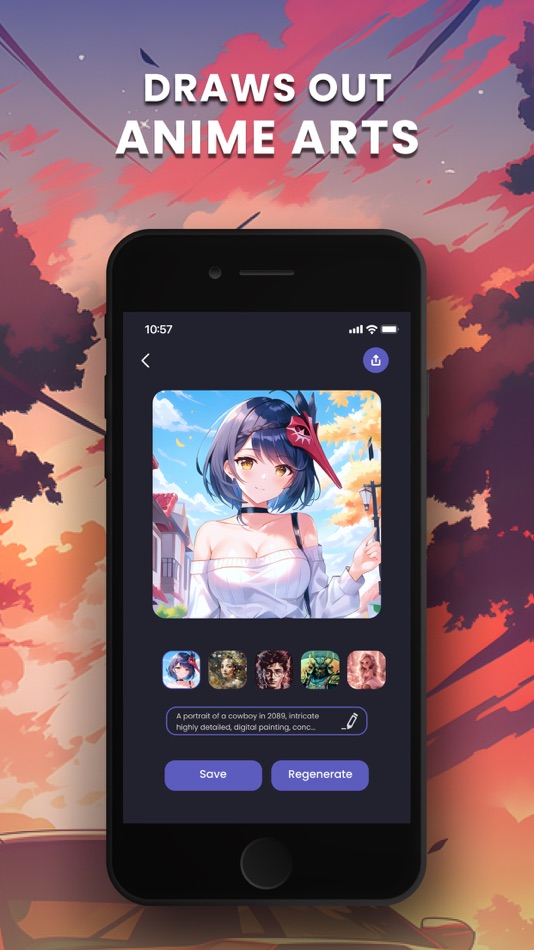 #7. Ai art app - Ai Anime Maker (iOS) 由: AGM Shahriar