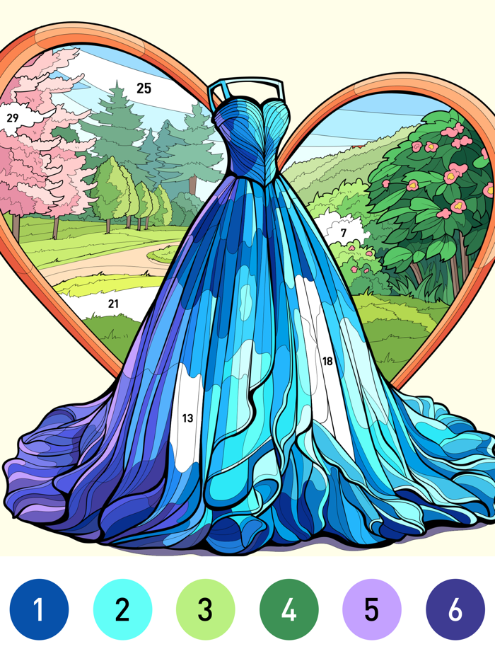 Heart Love Color By Number