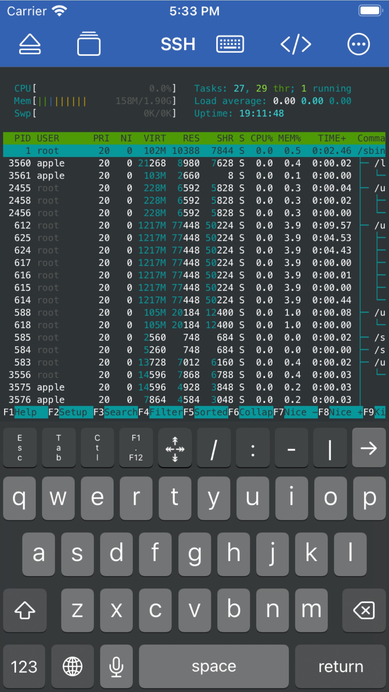 WebSSH - SysAdmin Tools screenshot 1