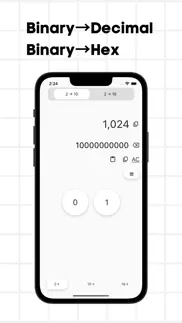 binary calculator & converter iphone screenshot 3