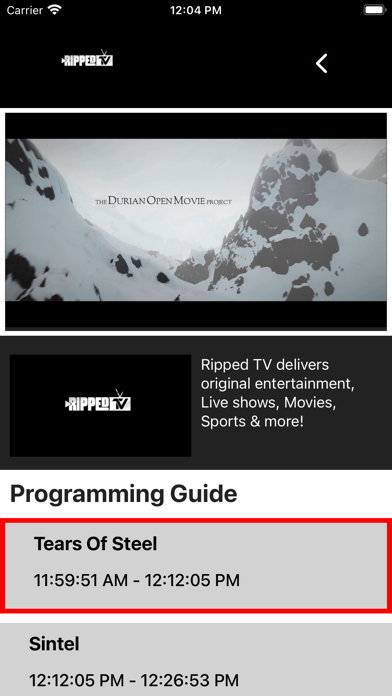 Ripped TV Network Screenshot